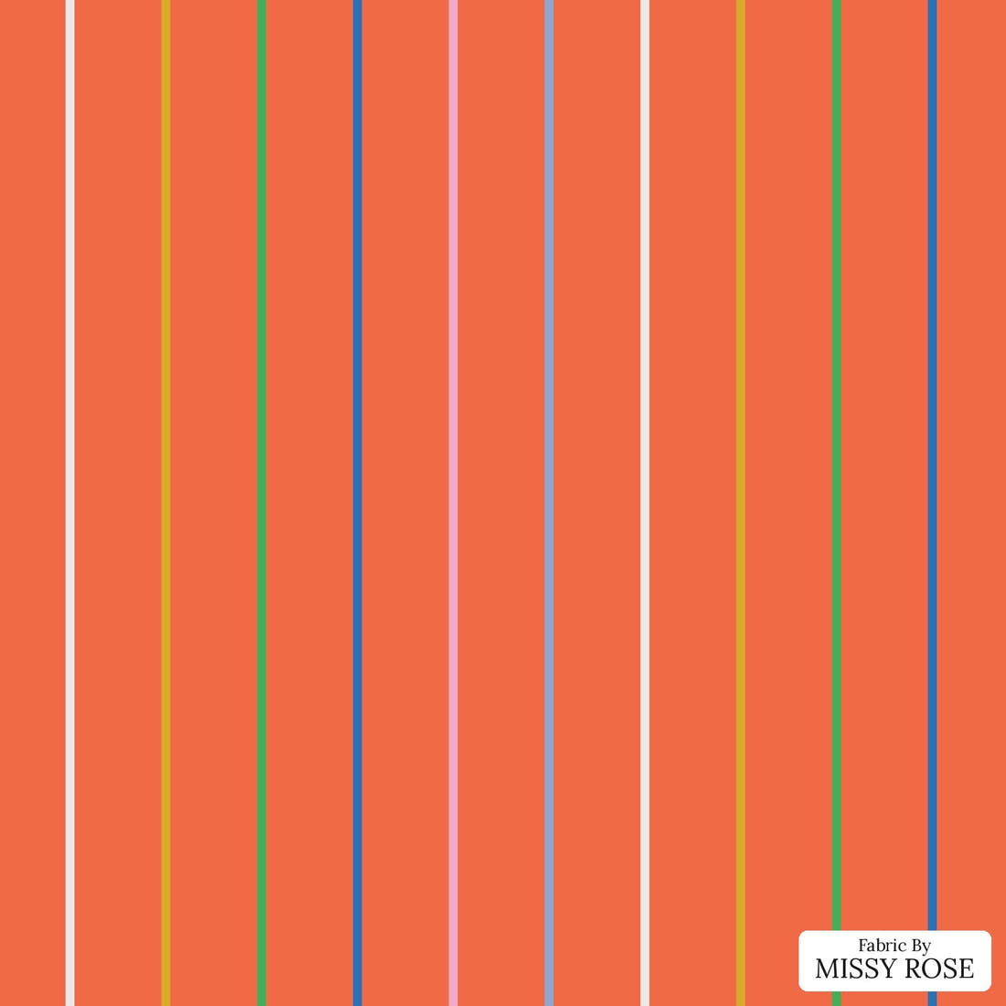 Kristina Forrest 207 - flat view of the print, zoom in for detail | Fabric by Missy Rose