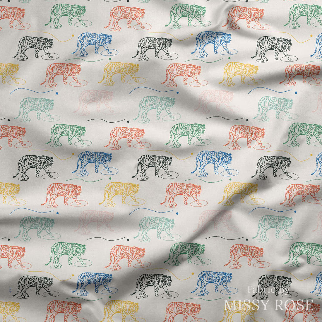 Kristina Forrest 209 draped fabric mockup - custom printed fabric by the metre | Fabric by Missy Rose