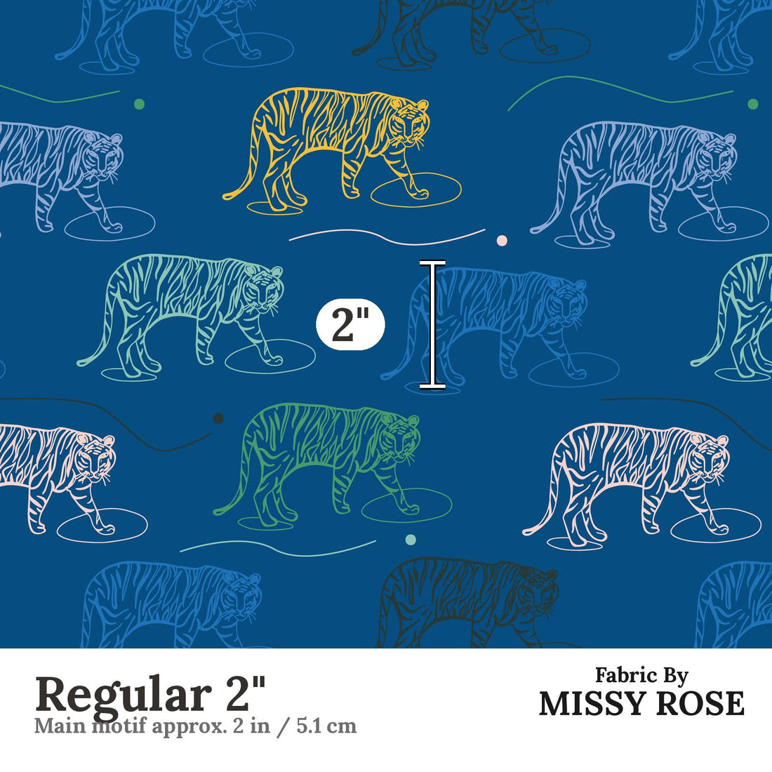 Kristina Forrest 210 Regular 2 inch print scale guide | Fabric by Missy Rose