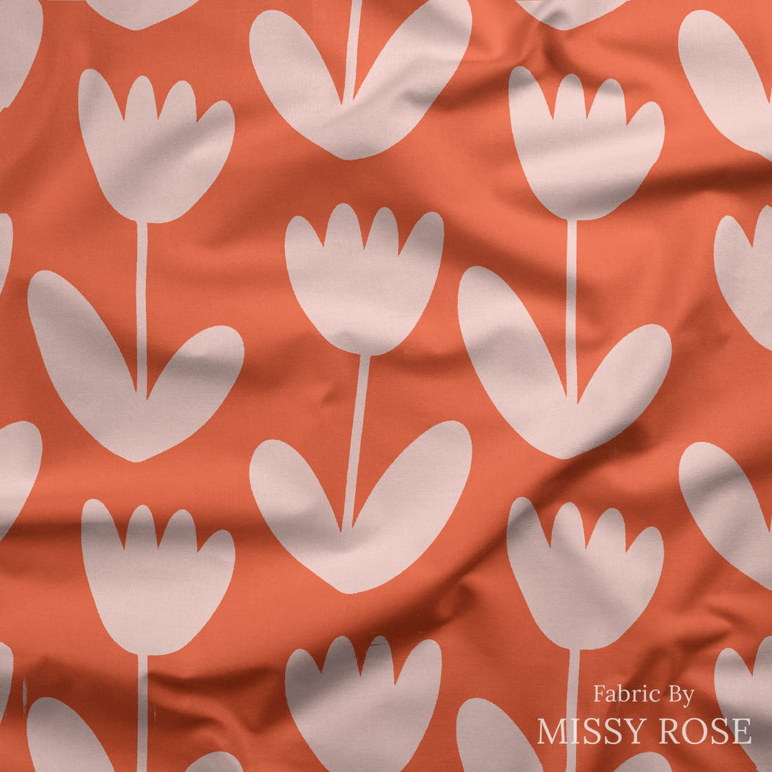 Kristina Forrest 213 draped fabric mockup - custom printed fabric by the metre | Fabric by Missy Rose