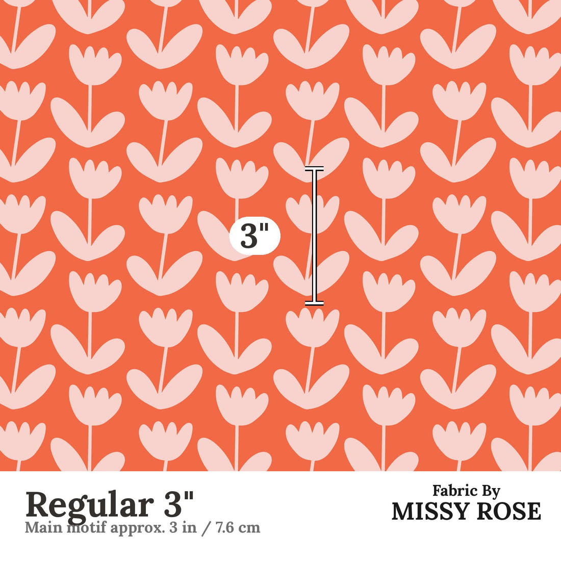 Kristina Forrest 213 Regular 3 inch print scale guide | Fabric by Missy Rose