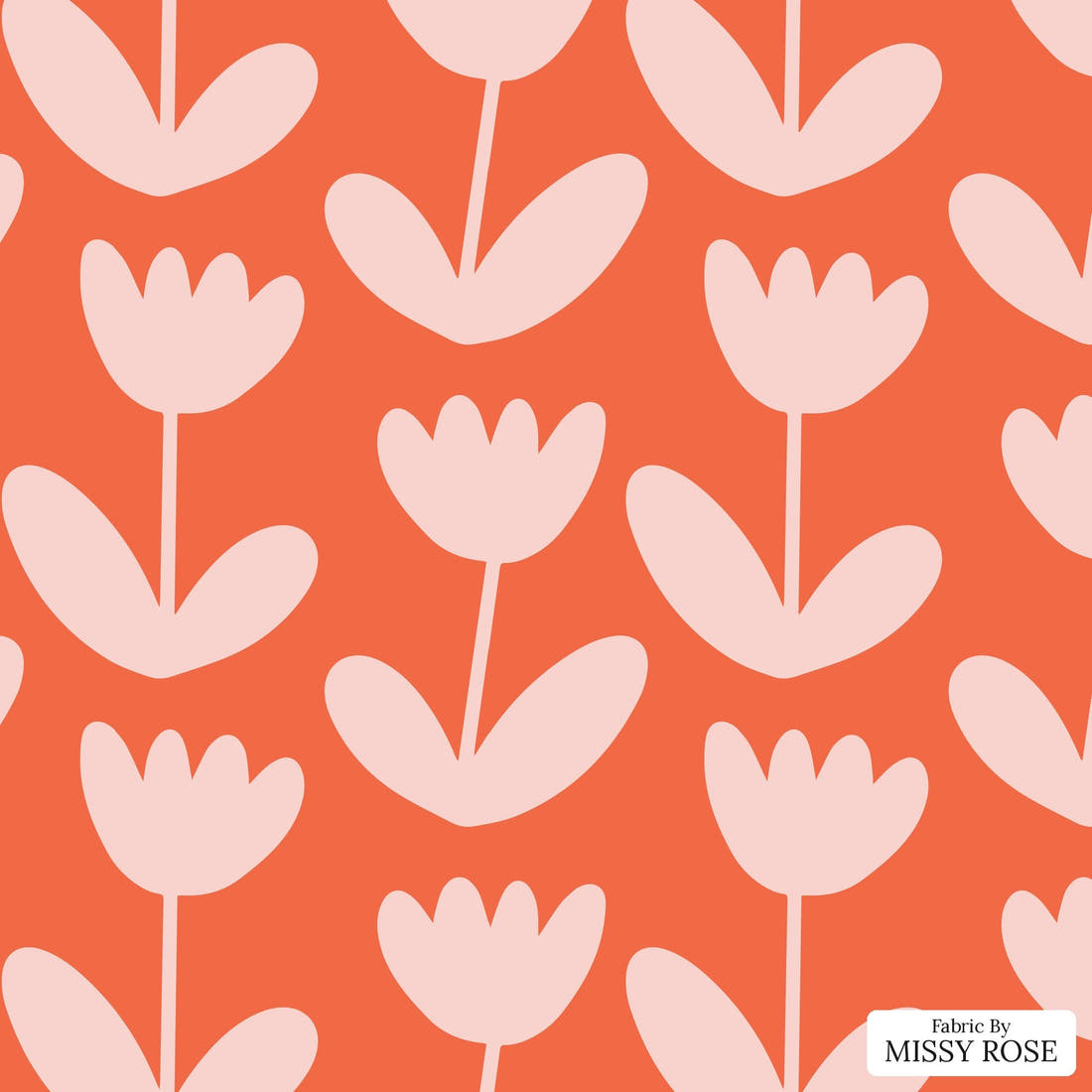 Kristina Forrest 213 - flat view of the print, zoom in for detail | Fabric by Missy Rose