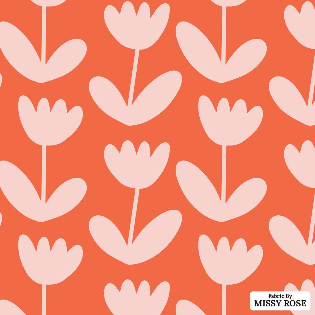 Kristina Forrest 213 - flat view of the print, zoom in for detail | Fabric by Missy Rose