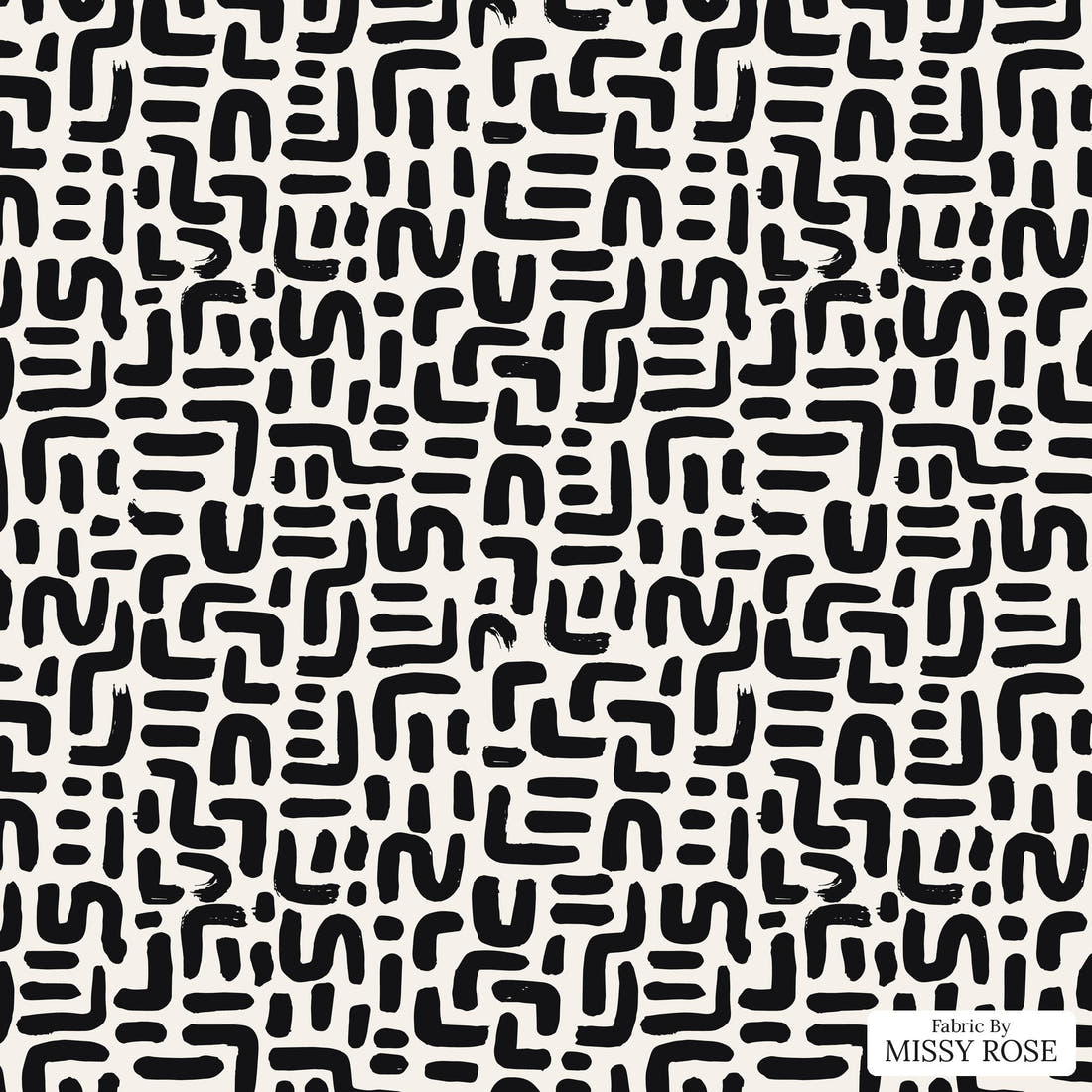 Kristina Forrest 214 - flat view of the print, zoom in for detail | Fabric by Missy Rose