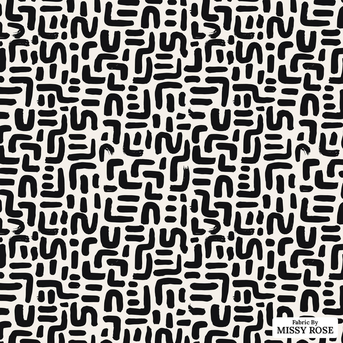 Kristina Forrest 214 - flat view of the print, zoom in for detail | Fabric by Missy Rose
