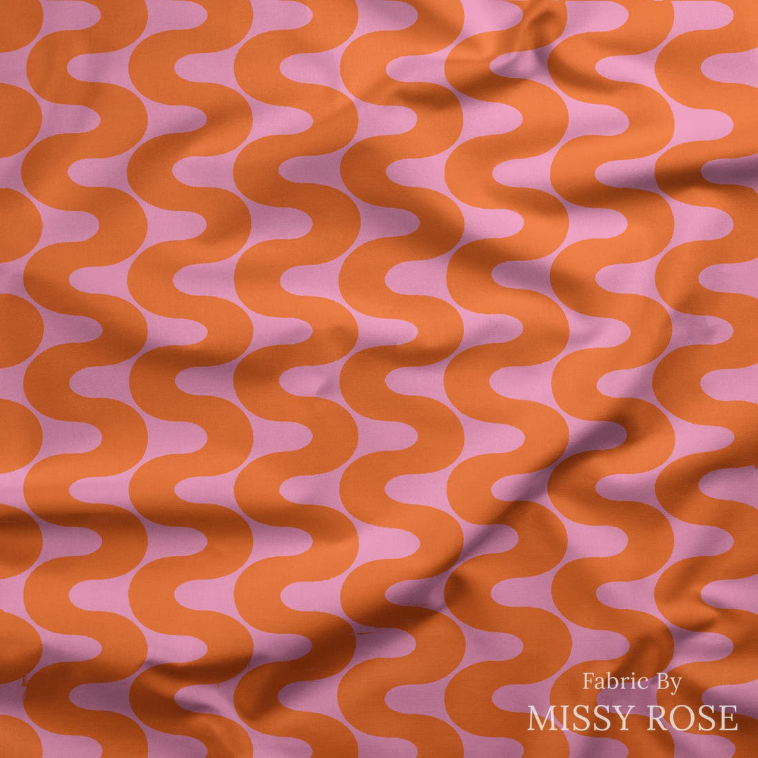 Kristina Forrest 215 draped fabric mockup - custom printed fabric by the metre | Fabric by Missy Rose
