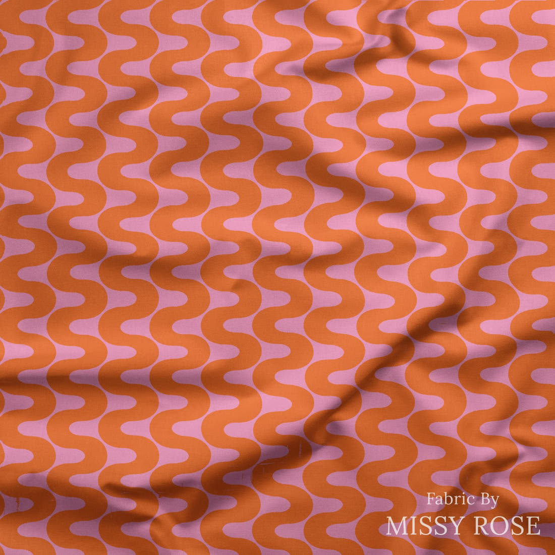 Kristina Forrest 215 draped fabric mockup - custom printed fabric by the metre | Fabric by Missy Rose