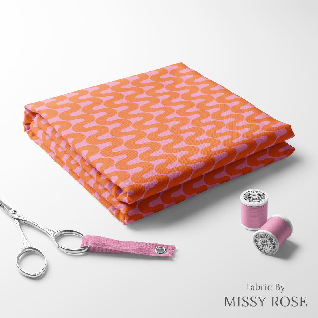 Kristina Forrest 215 folded fabric stack with matching thread - pre-order fabric Australia | Fabric by Missy Rose