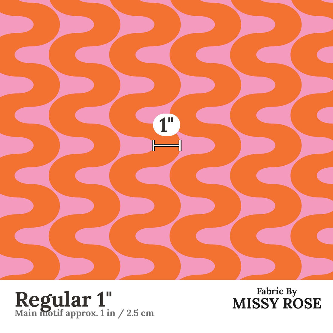 Kristina Forrest 215 Regular 1 inch print scale guide | Fabric by Missy Rose