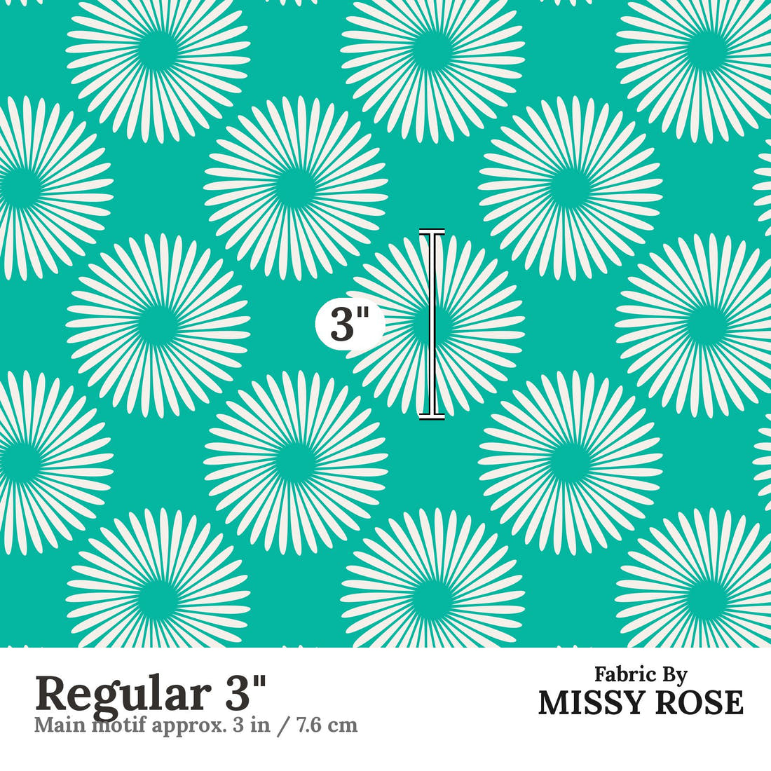 Kristina Forrest 216 Regular 3 inch print scale guide | Fabric by Missy Rose