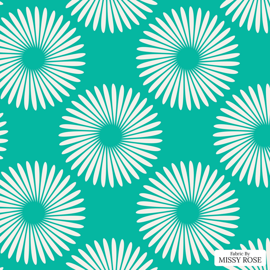 Kristina Forrest 216 - flat view of the print, zoom in for detail | Fabric by Missy Rose