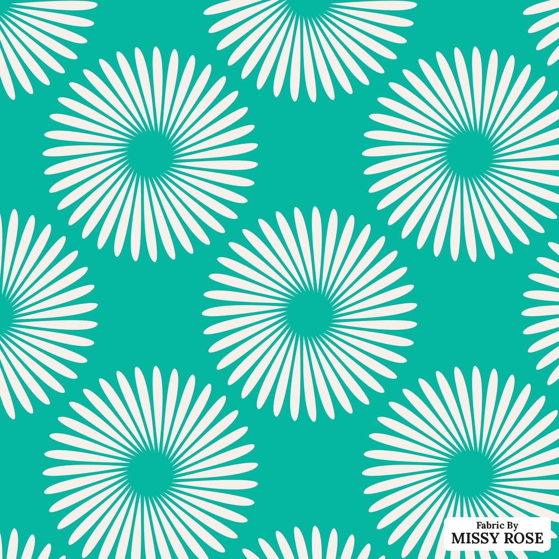Kristina Forrest 216 - flat view of the print, zoom in for detail | Fabric by Missy Rose
