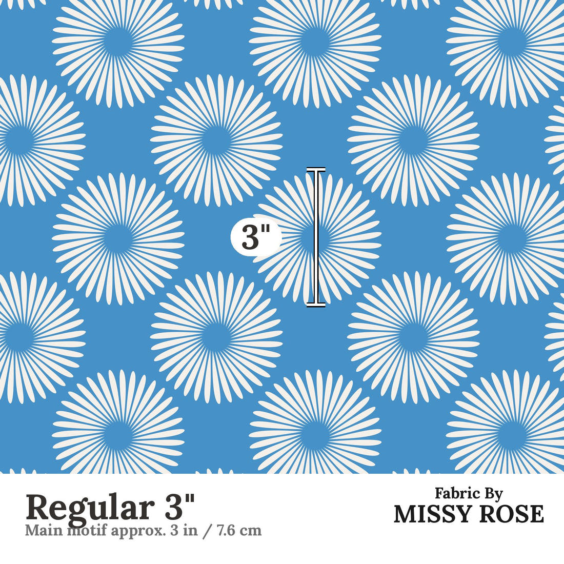 Kristina Forrest 217 Regular 3 inch print scale guide | Fabric by Missy Rose