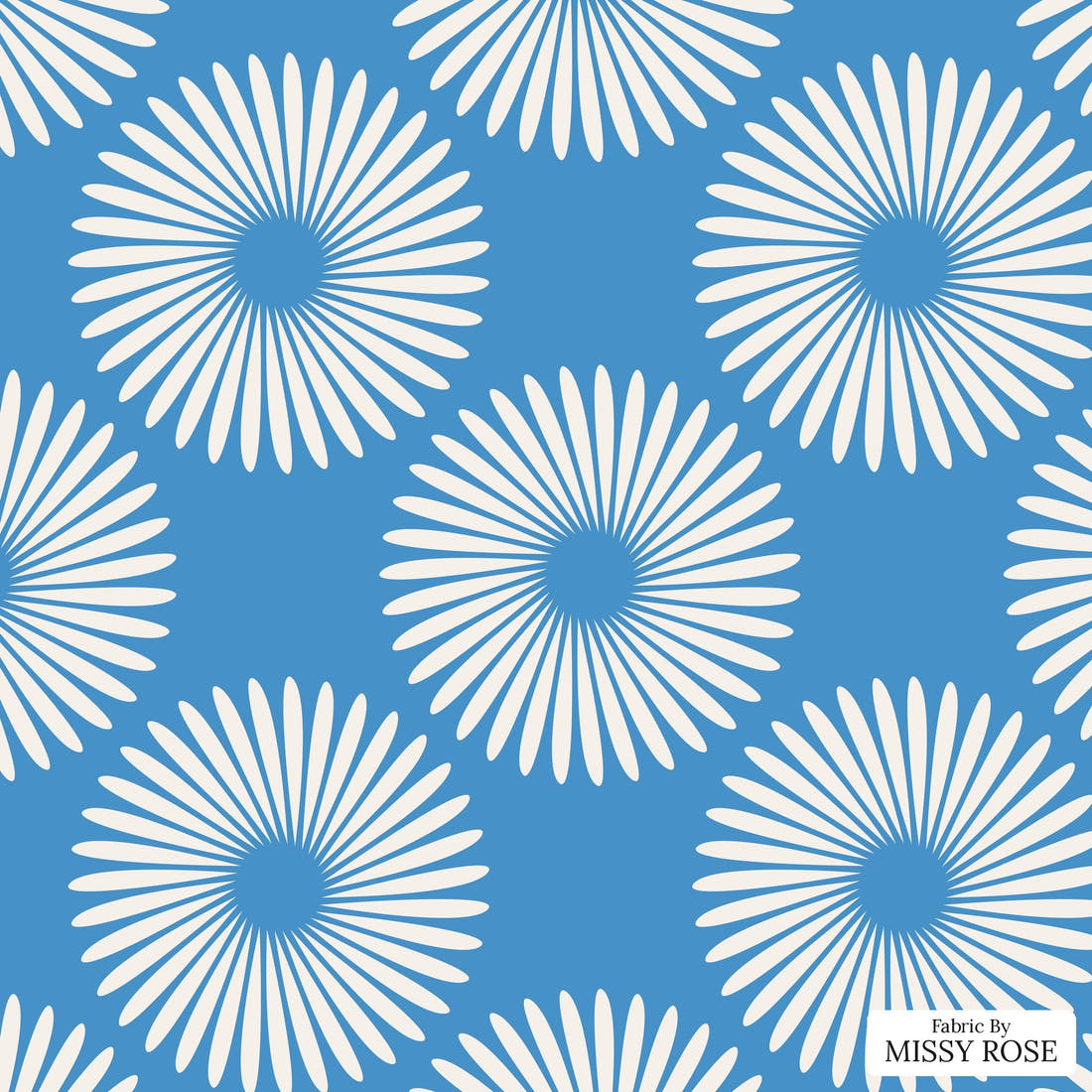 Kristina Forrest 217 - flat view of the print, zoom in for detail | Fabric by Missy Rose