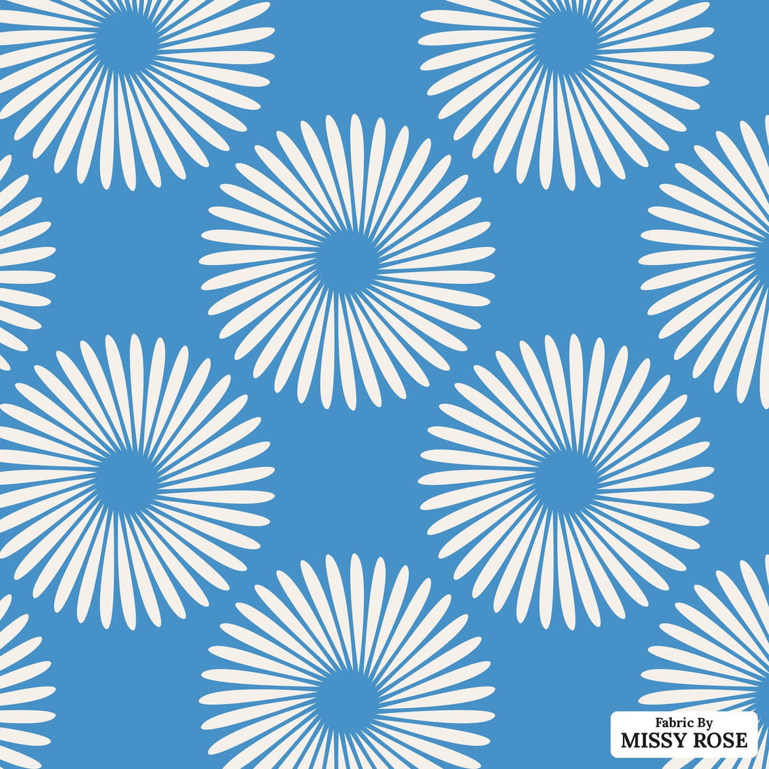 Kristina Forrest 217 - flat view of the print, zoom in for detail | Fabric by Missy Rose