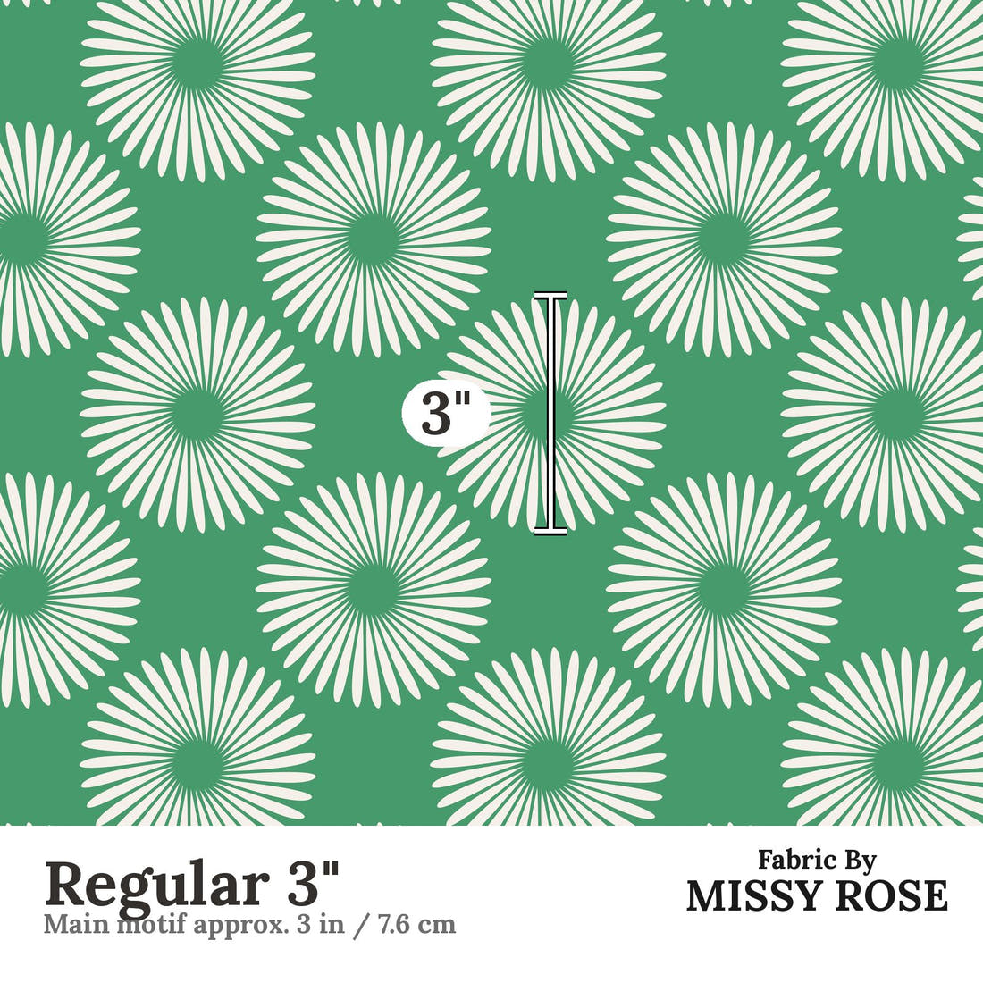 Kristina Forrest 218 Regular 3 inch print scale guide | Fabric by Missy Rose