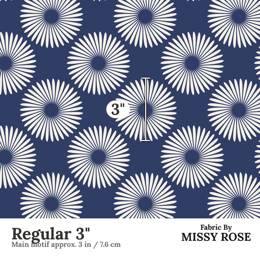 Kristina Forrest 219 Regular 3 inch print scale guide | Fabric by Missy Rose