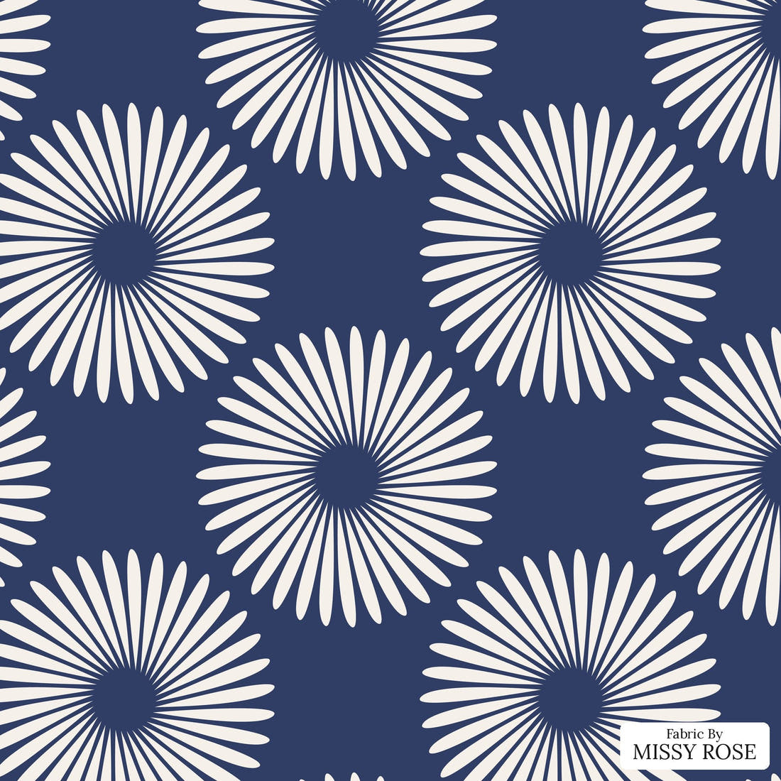 Kristina Forrest 219 - flat view of the print, zoom in for detail | Fabric by Missy Rose