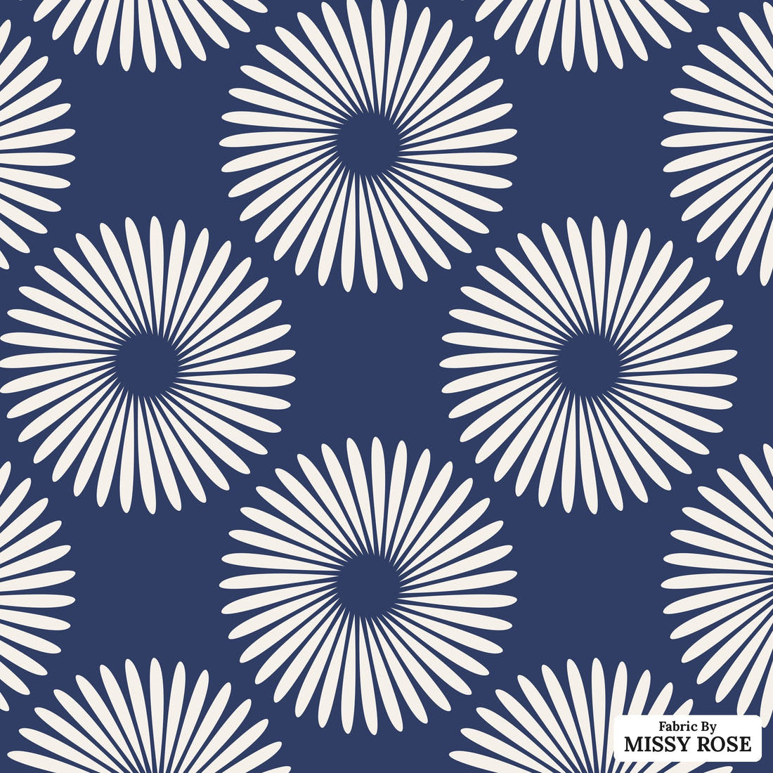 Kristina Forrest 219 - flat view of the print, zoom in for detail | Fabric by Missy Rose