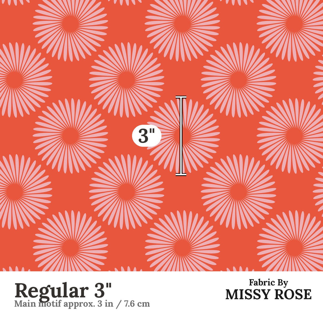Kristina Forrest 220 Regular 3 inch print scale guide | Fabric by Missy Rose