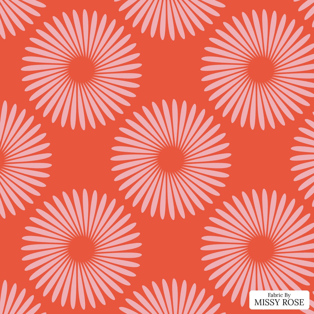 Kristina Forrest 220 - flat view of the print, zoom in for detail | Fabric by Missy Rose