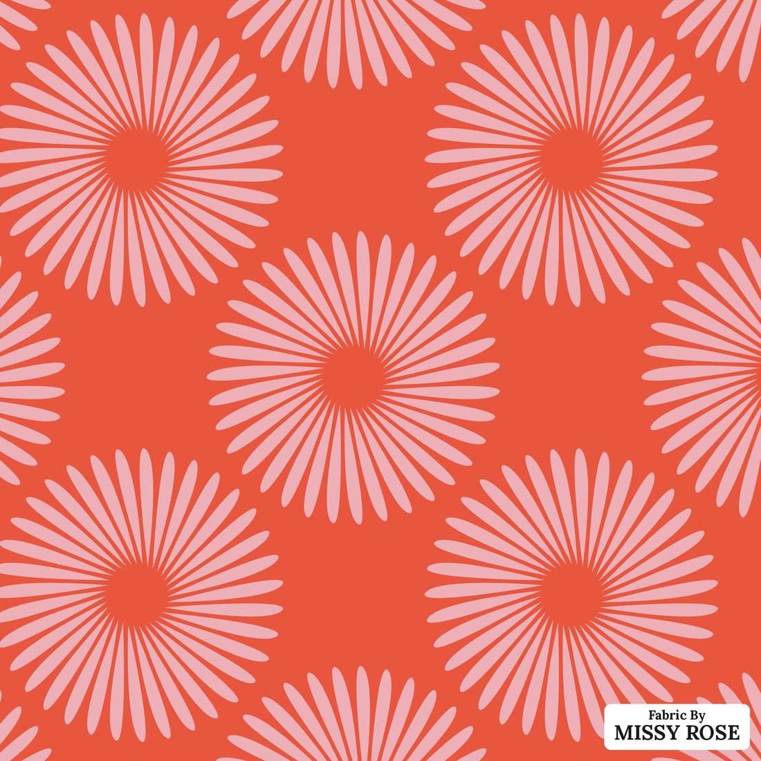 Kristina Forrest 220 - flat view of the print, zoom in for detail | Fabric by Missy Rose
