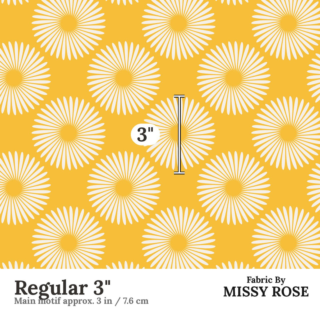 Kristina Forrest 221 Regular 3 inch print scale guide | Fabric by Missy Rose