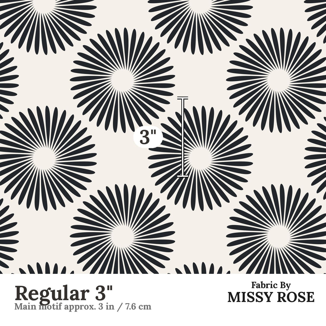 Kristina Forrest 223 Regular 3 inch print scale guide | Fabric by Missy Rose