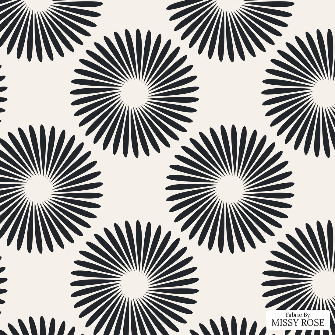 Kristina Forrest 223 - flat view of the print, zoom in for detail | Fabric by Missy Rose