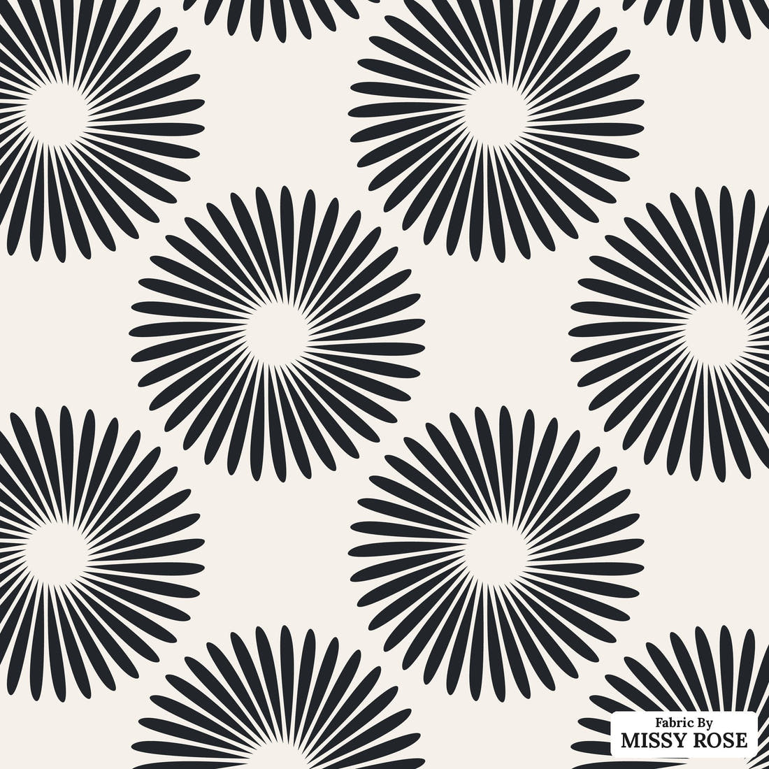 Kristina Forrest 223 - flat view of the print, zoom in for detail | Fabric by Missy Rose