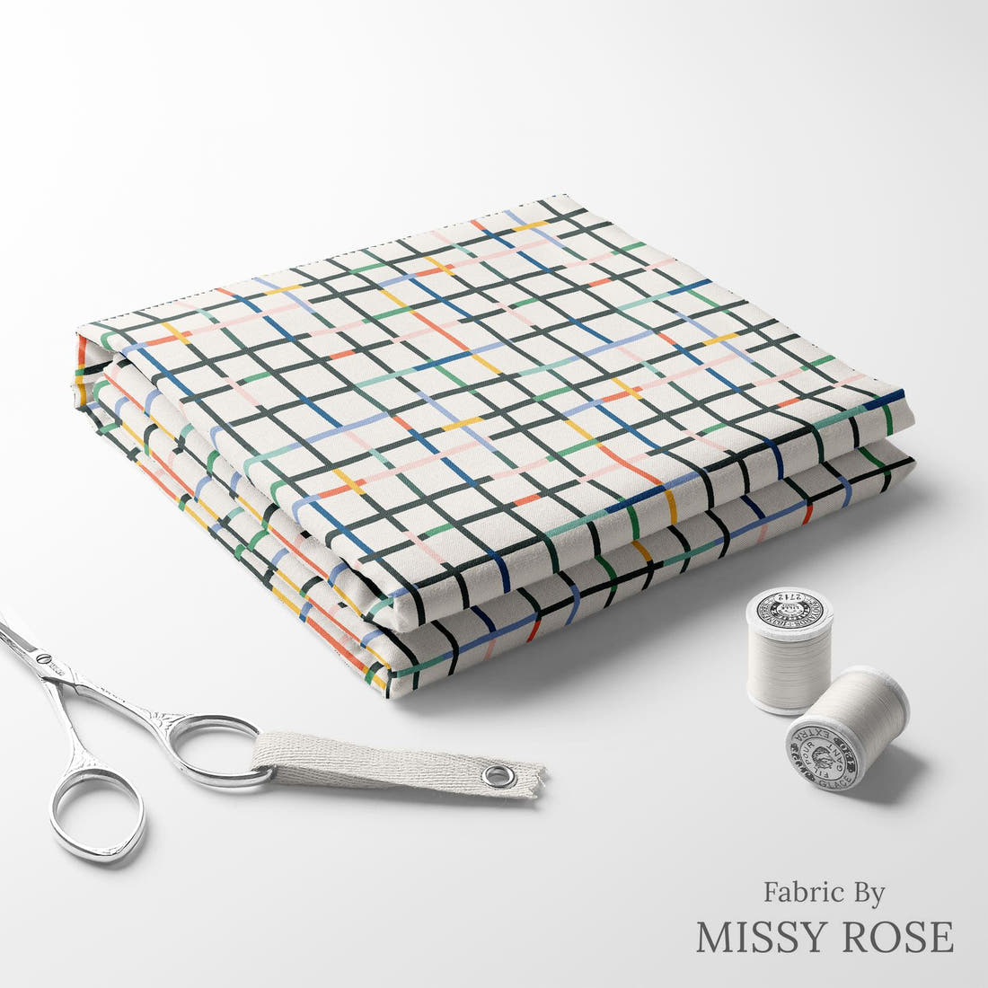 Kristina Forrest 224 folded fabric stack with matching thread - pre-order fabric Australia | Fabric by Missy Rose