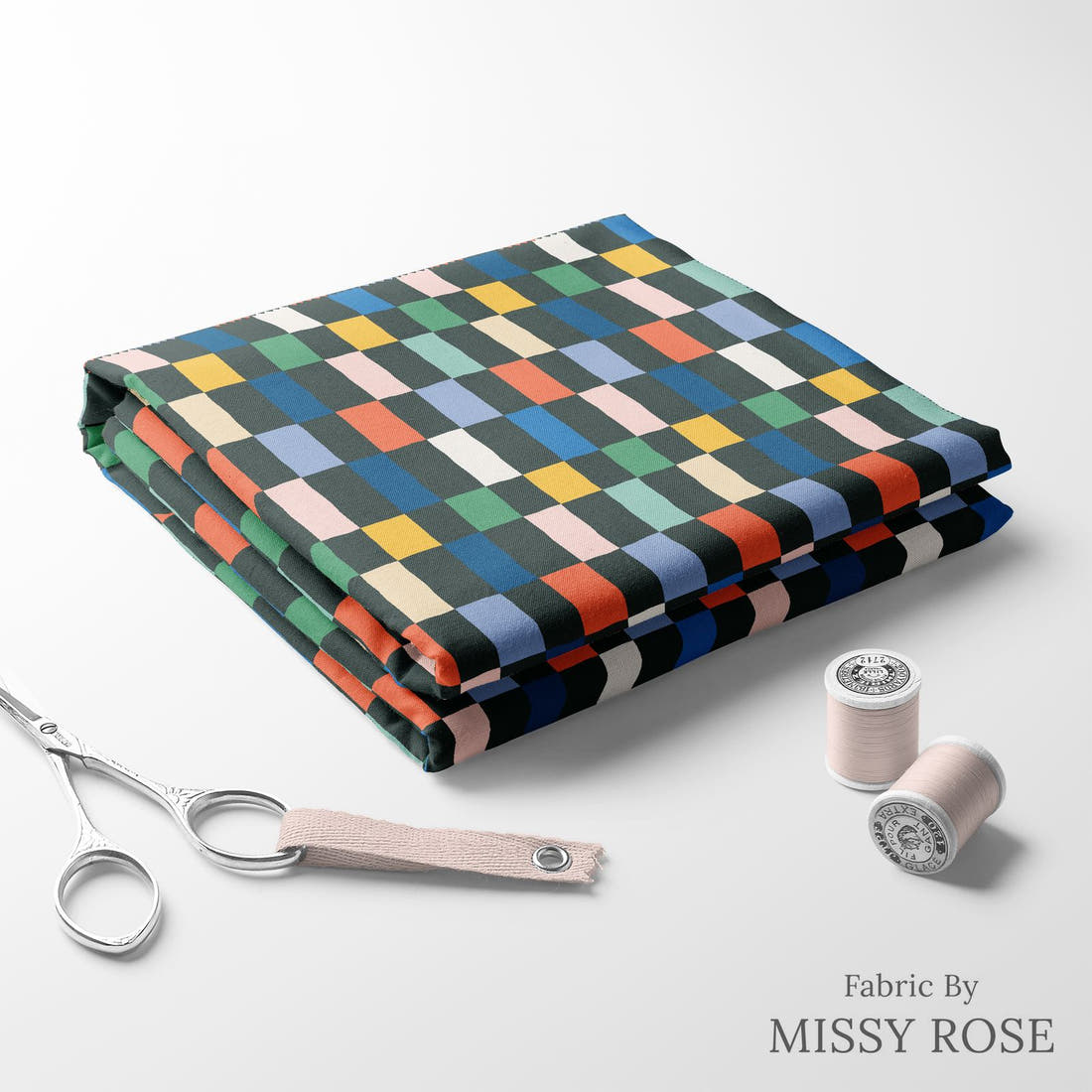 Kristina Forrest 225 folded fabric stack with matching thread - pre-order fabric Australia | Fabric by Missy Rose