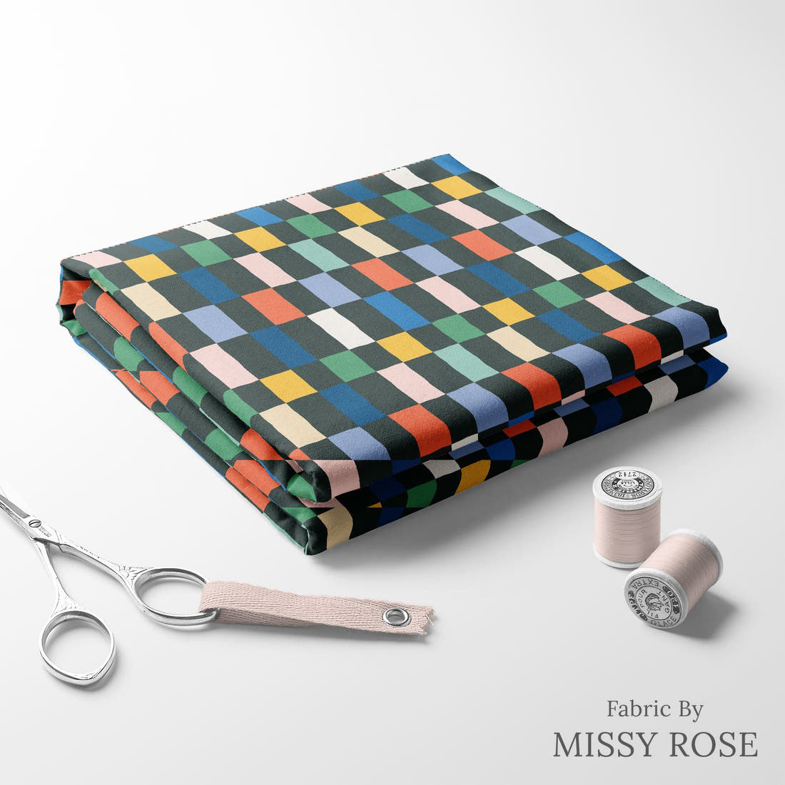 Kristina Forrest 225 folded fabric stack with matching thread - pre-order fabric Australia | Fabric by Missy Rose