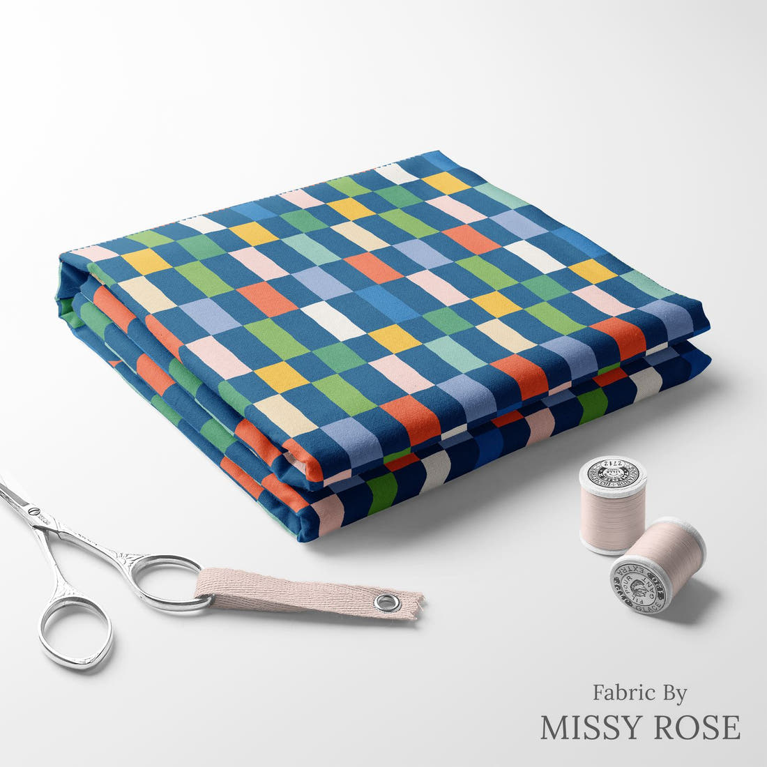 Kristina Forrest 226 folded fabric stack with matching thread - pre-order fabric Australia | Fabric by Missy Rose