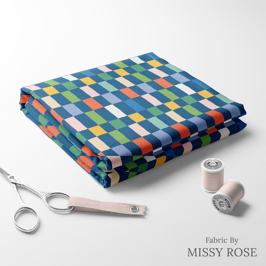 Kristina Forrest 226 folded fabric stack with matching thread - pre-order fabric Australia | Fabric by Missy Rose