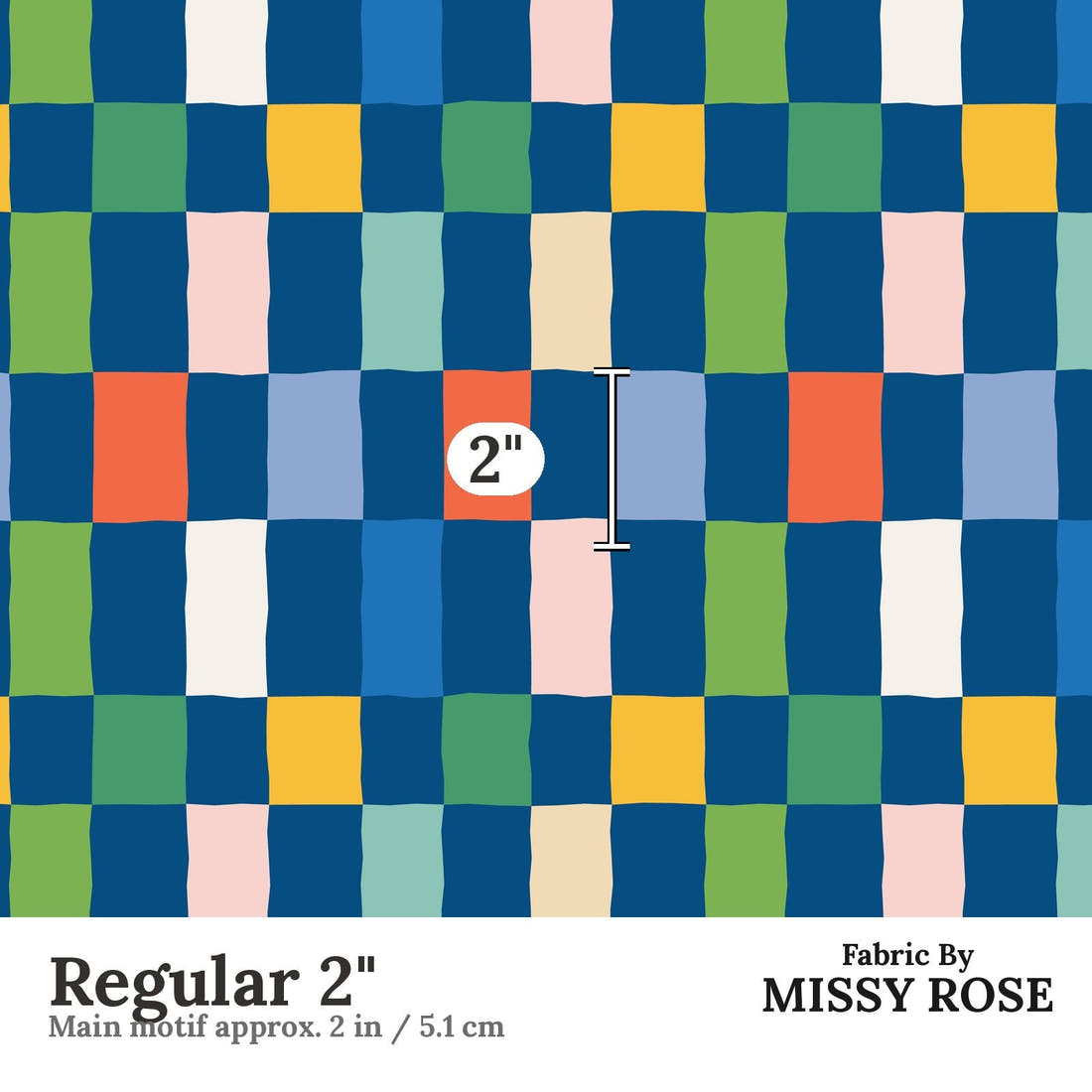 Kristina Forrest 226 Regular 2 inch print scale guide | Fabric by Missy Rose