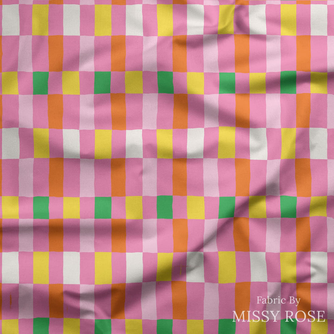 Kristina Forrest 227 draped fabric mockup - custom printed fabric by the metre | Fabric by Missy Rose