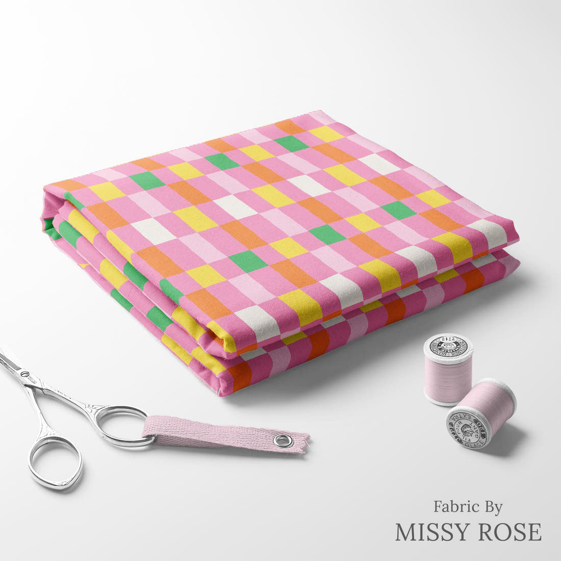 Kristina Forrest 227 folded fabric stack with matching thread - pre-order fabric Australia | Fabric by Missy Rose