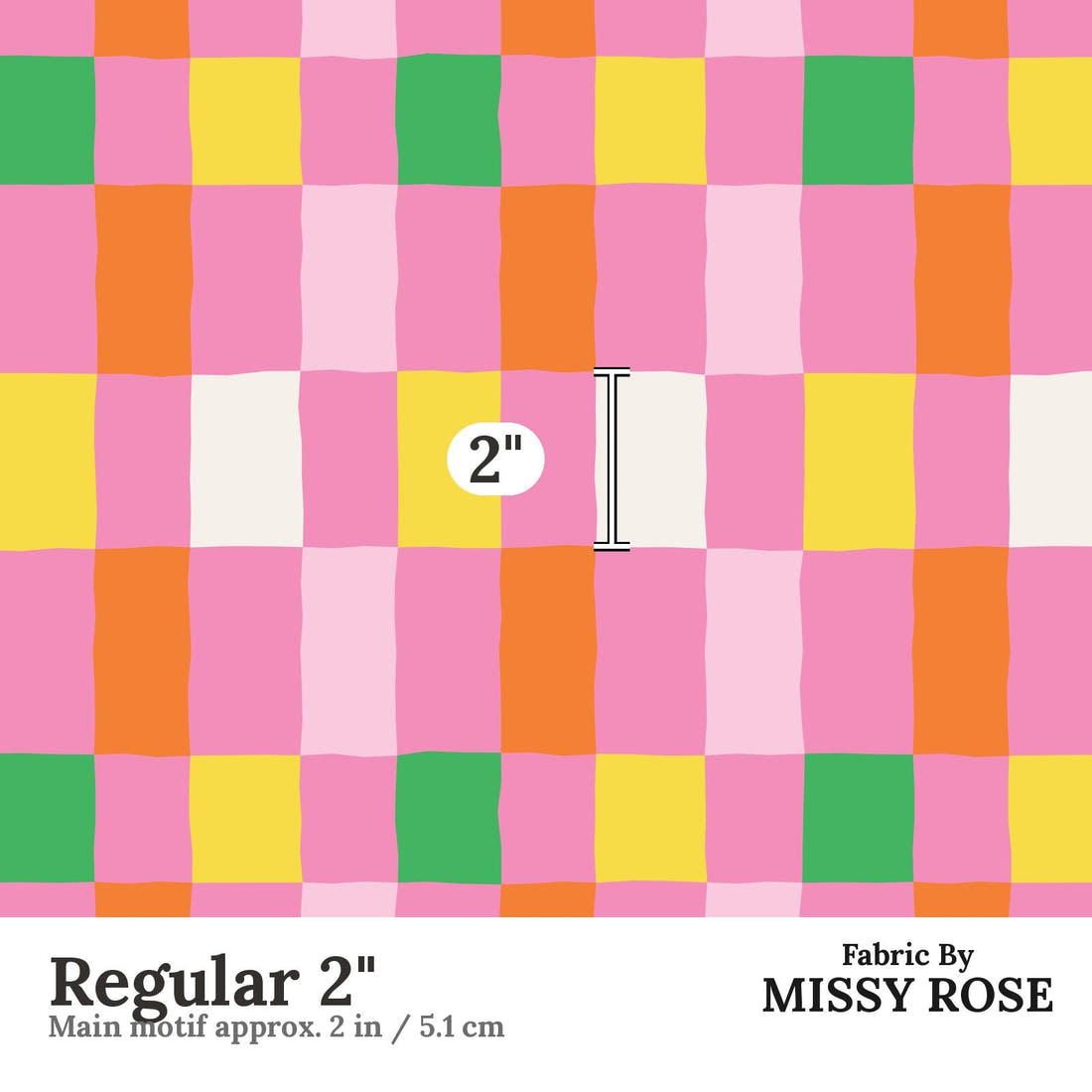 Kristina Forrest 227 Regular 2 inch print scale guide | Fabric by Missy Rose