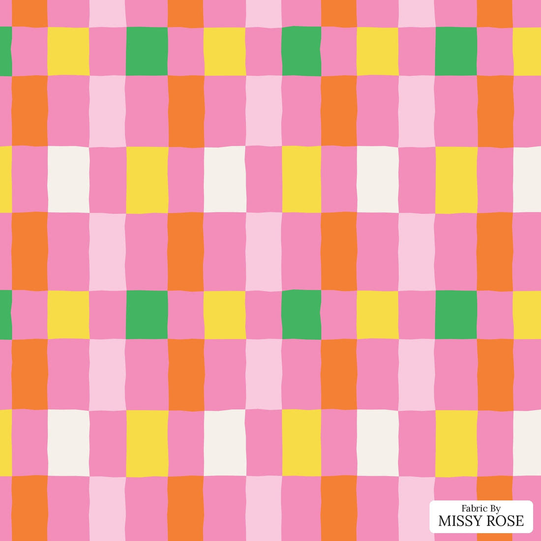 Kristina Forrest 227 - flat view of the print, zoom in for detail | Fabric by Missy Rose