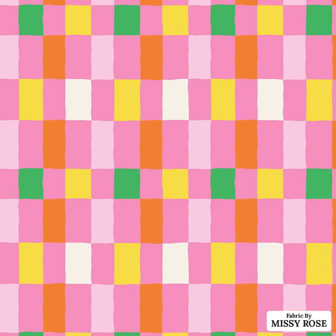 Kristina Forrest 227 - flat view of the print, zoom in for detail | Fabric by Missy Rose