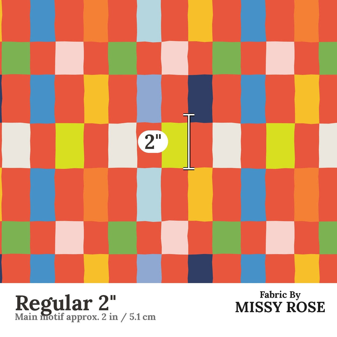 Kristina Forrest 228 Regular 2 inch print scale guide | Fabric by Missy Rose