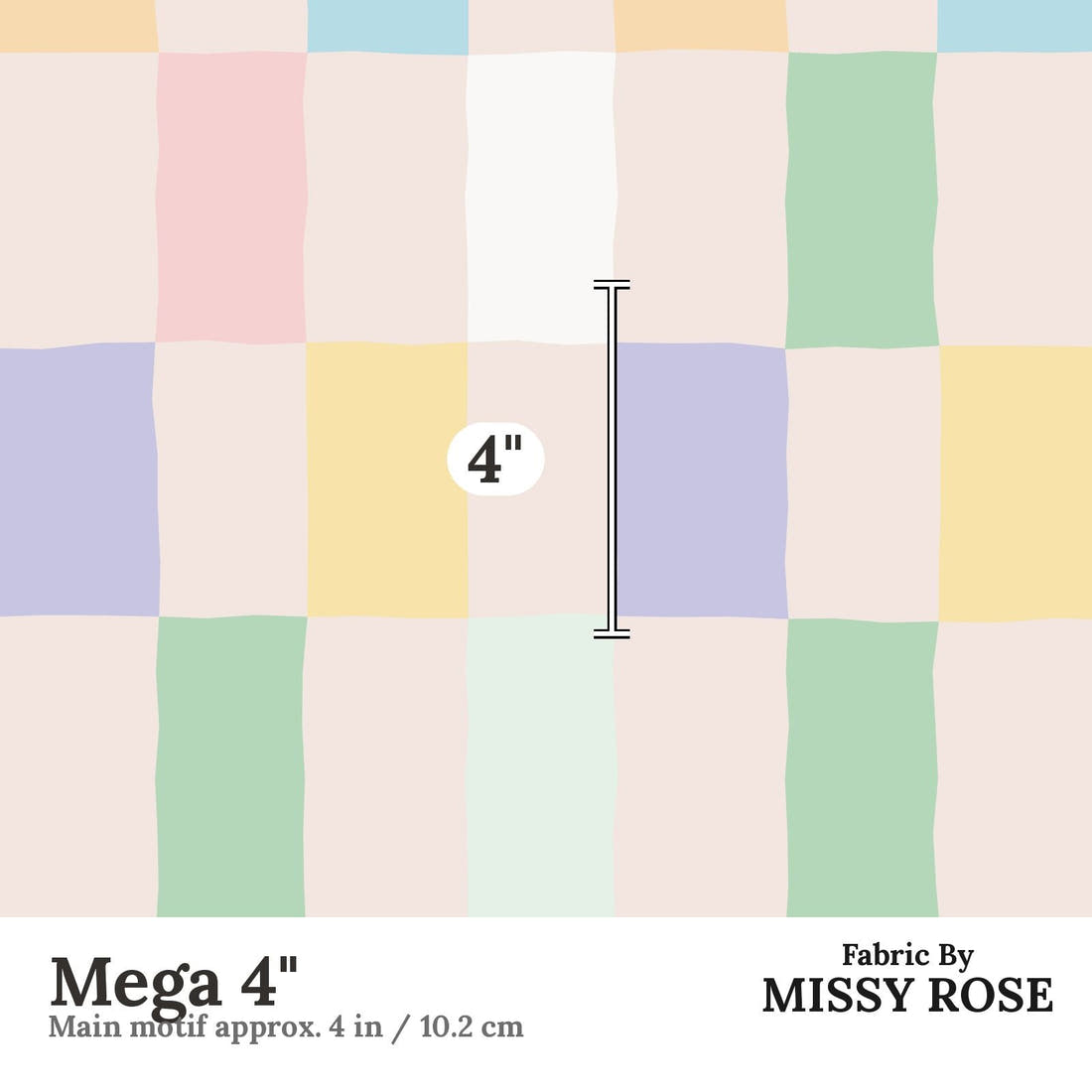 Kristina Forrest 229 Mega 4 inch print scale guide | Fabric by Missy Rose