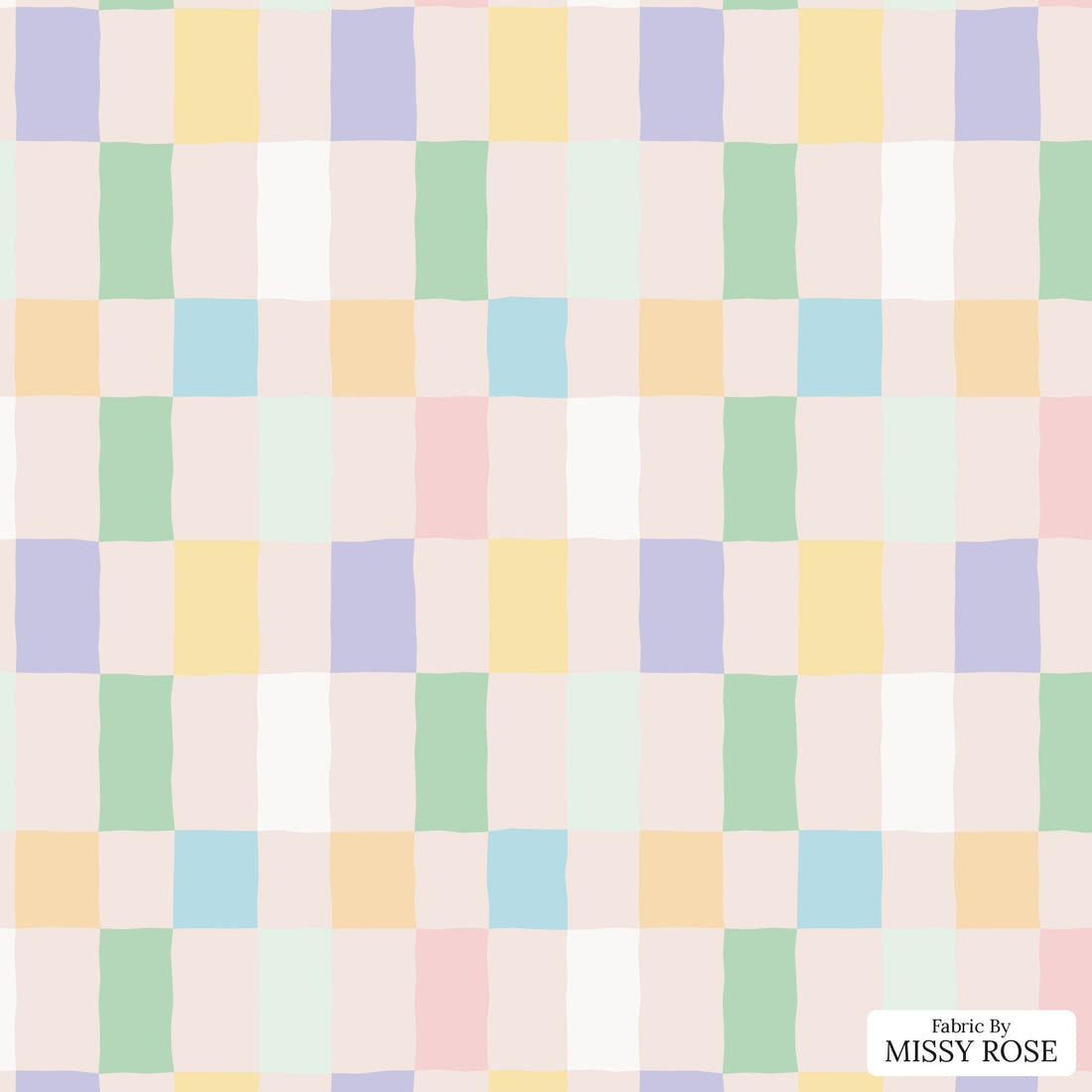 Kristina Forrest 229 - flat view of the print, zoom in for detail | Fabric by Missy Rose