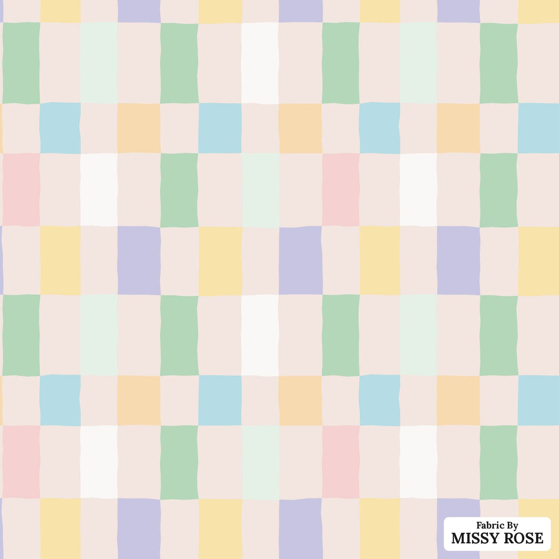Kristina Forrest 229 - flat view of the print, zoom in for detail | Fabric by Missy Rose