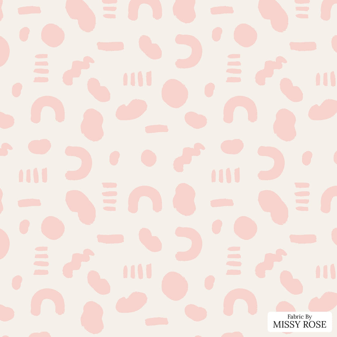 Kristina Forrest 23 - flat view of the print, zoom in for detail | Fabric by Missy Rose