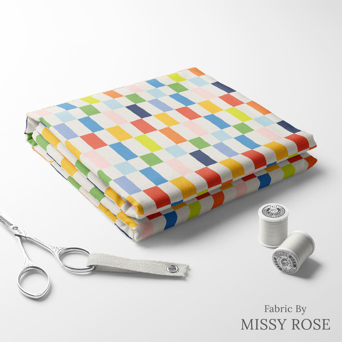 Kristina Forrest 230 folded fabric stack with matching thread - pre-order fabric Australia | Fabric by Missy Rose