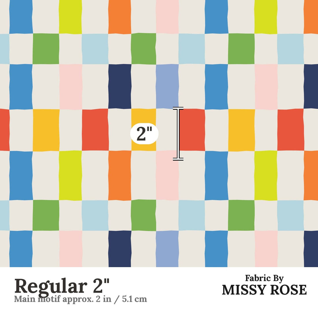 Kristina Forrest 230 Regular 2 inch print scale guide | Fabric by Missy Rose