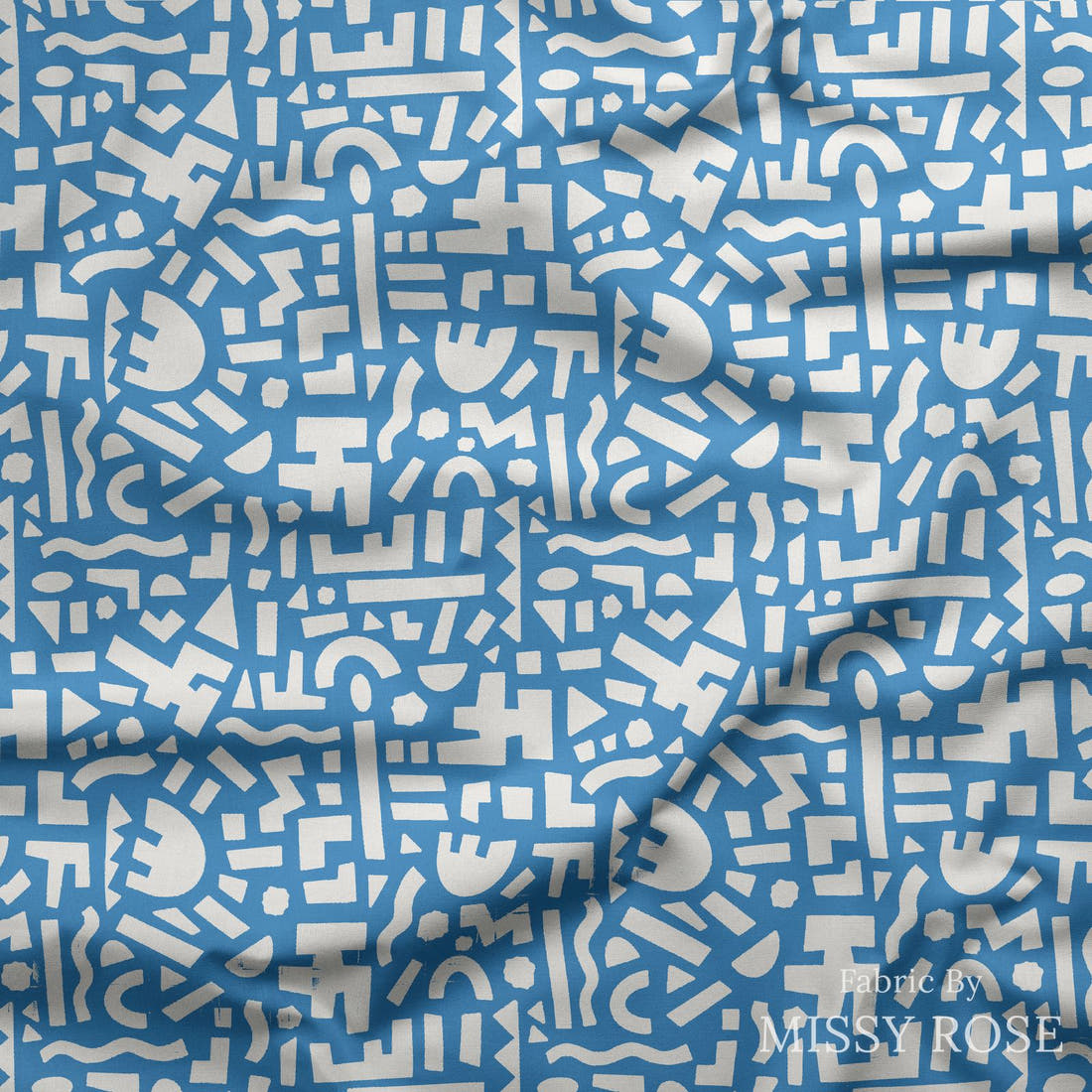 Kristina Forrest 232 draped fabric mockup - custom printed fabric by the metre | Fabric by Missy Rose