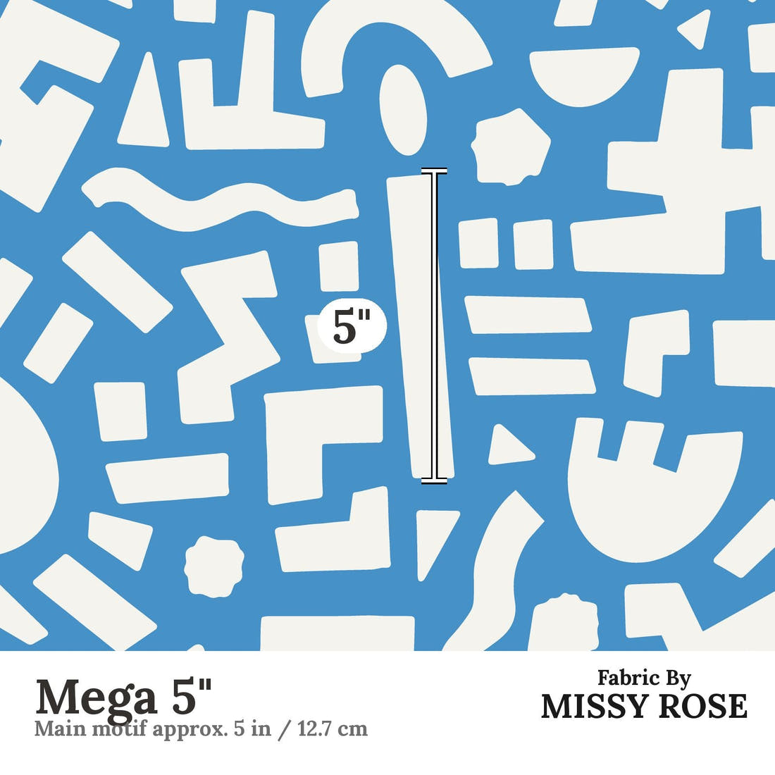 Kristina Forrest 232 Mega 5 inch print scale guide | Fabric by Missy Rose